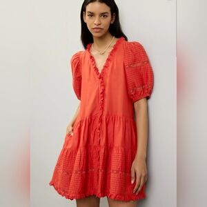 Sea New York Antonina Puff Sleeve Dress
